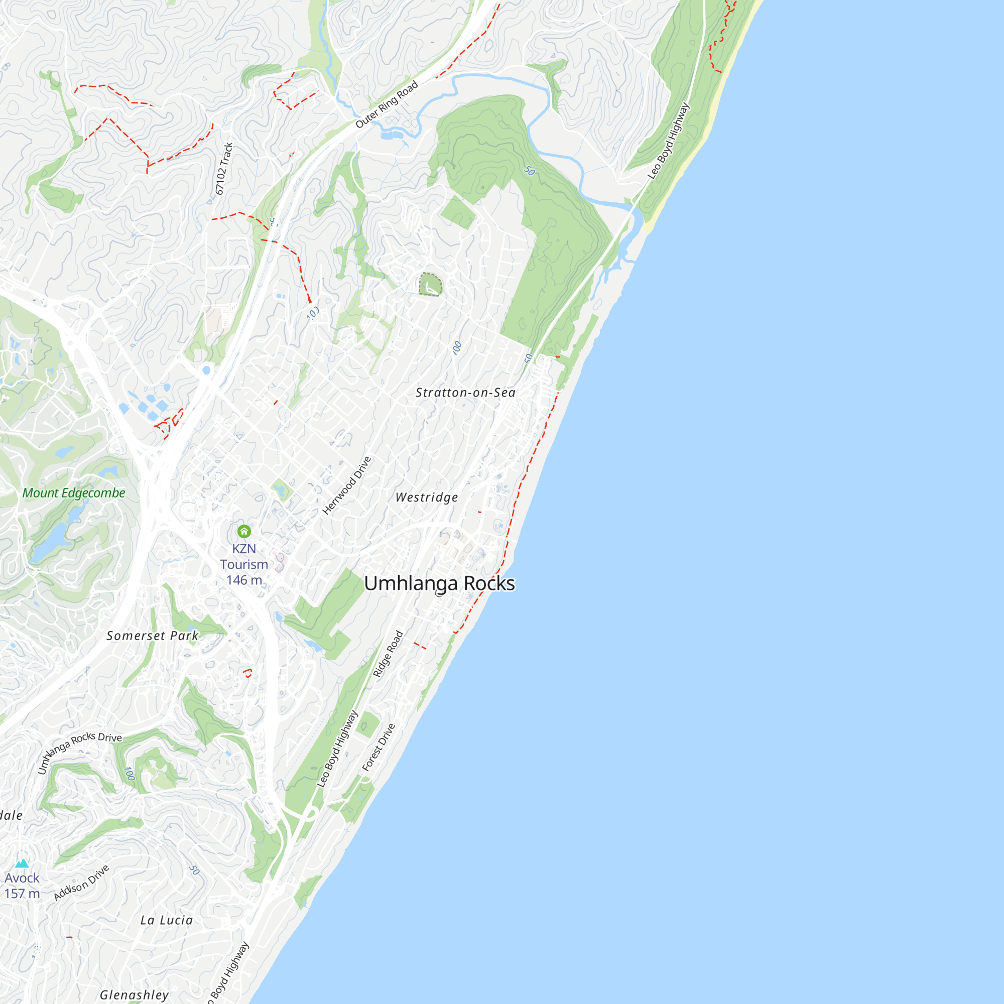 Cabana Beach Resort map