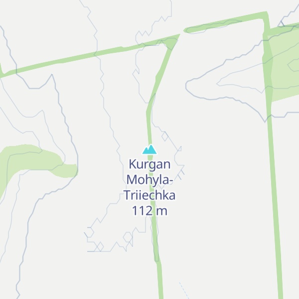 Map of Kurgan Mohyla-Triiechka