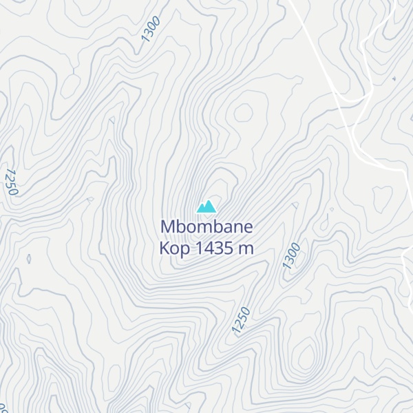 Map of Mbombane Kop