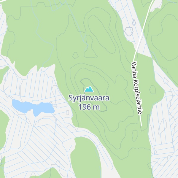 Map of Syrjänvaara