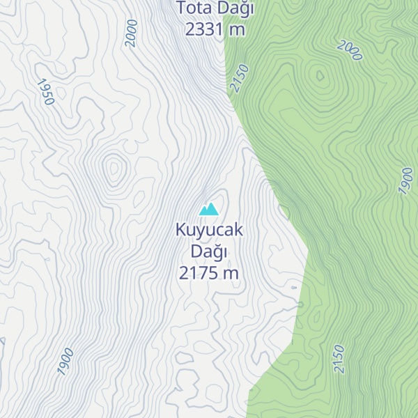 Map of Kuyucak Dağı