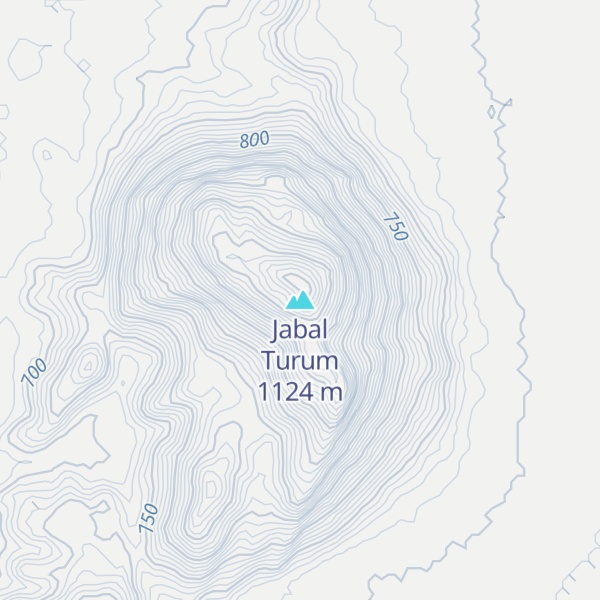 Map of Jabal Turum
