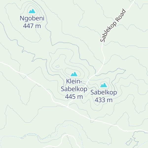 Map of Klein-Sabelkop