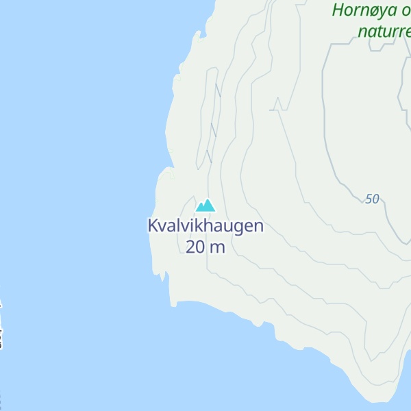 Map of Kvalvikhaugen