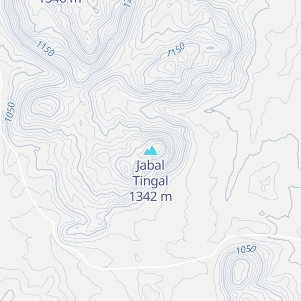 Map of Jabal Tingal