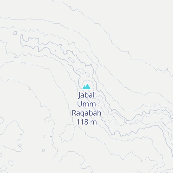 Map of Jabal Umm Raqabah