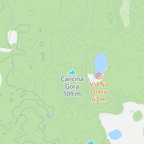 Map of Caricina Gora