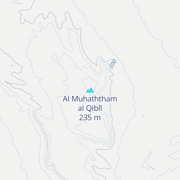 Map of Al Muhaththam al Qiblī