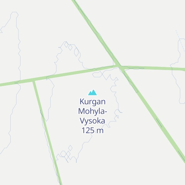 Map of Kurgan Mohyla-Vysoka