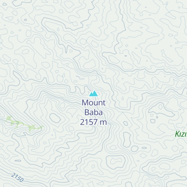 Map of Mount Baba