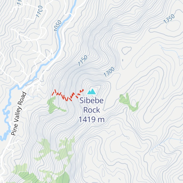 Map of Sibebe Rock