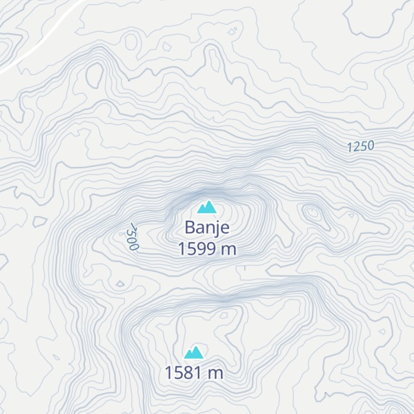Map of Banje