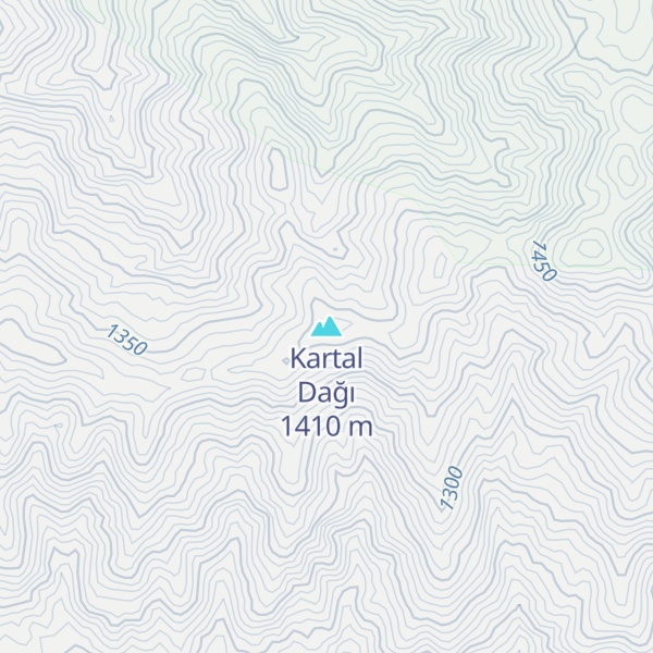 Map of Kartal Dağı