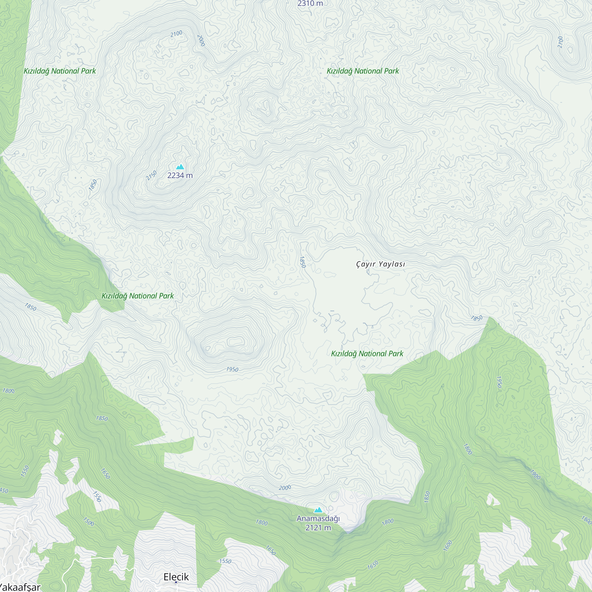 Sarıalan Yaylası map