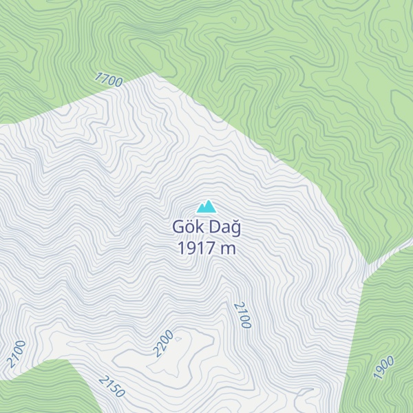 Map of Gök Dağ