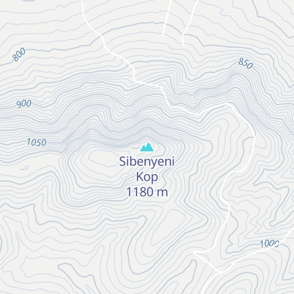 Map of Sibenyeni Kop