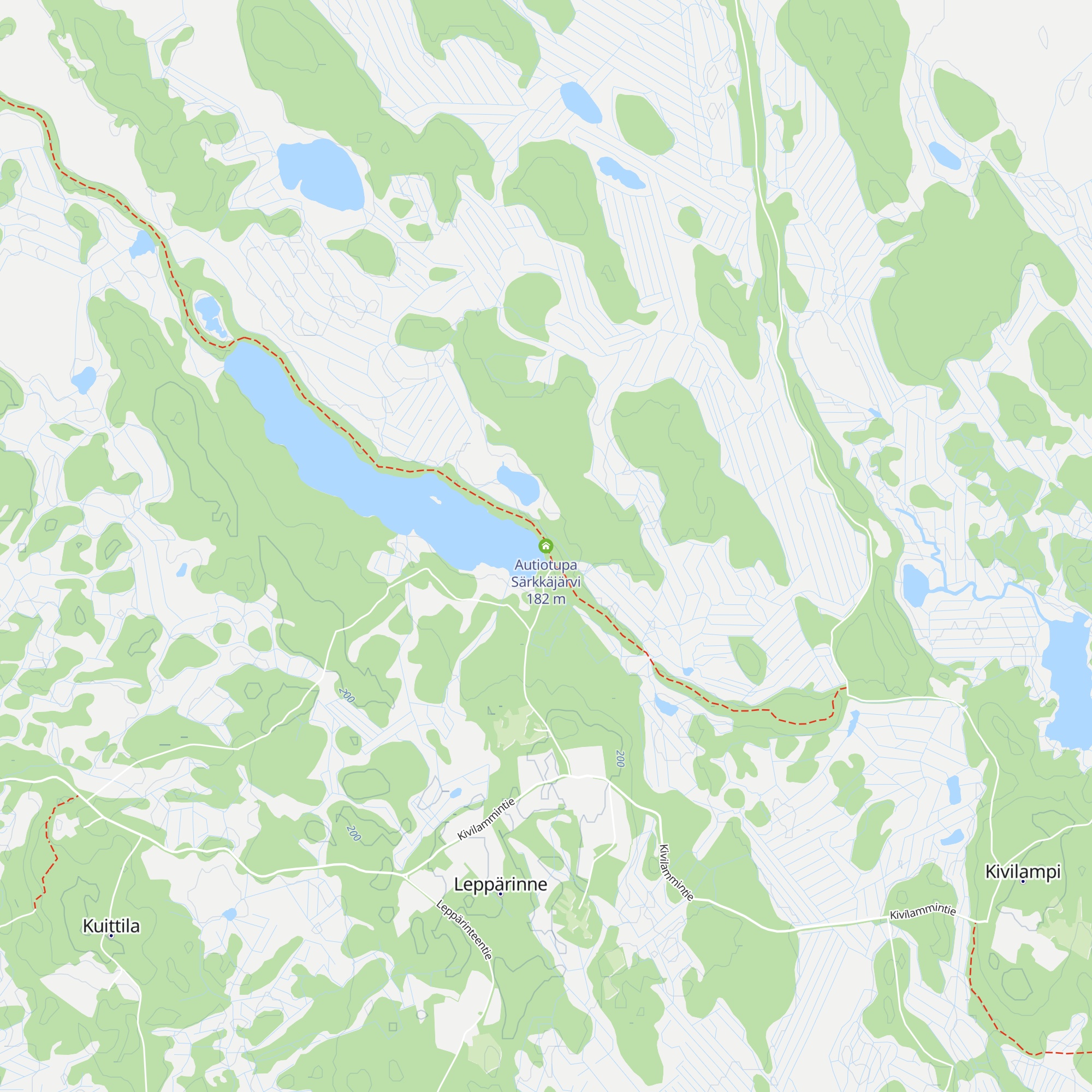 Autiotupa Särkkäjärvi map