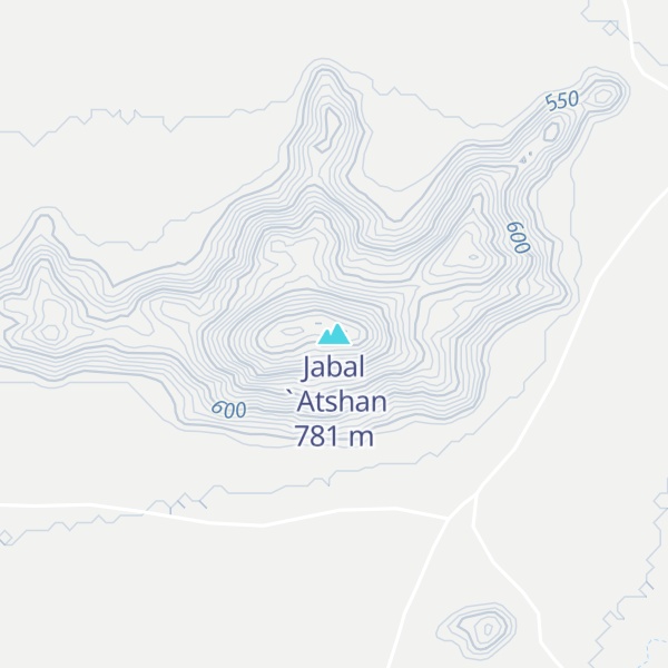Map of Jabal `Atshan