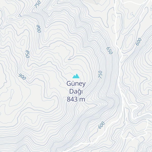 Map of Güney Dağı