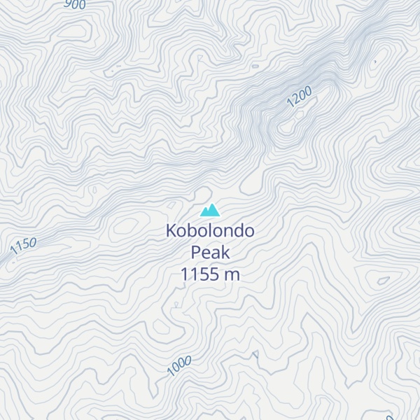 Map of Kobolondo Peak