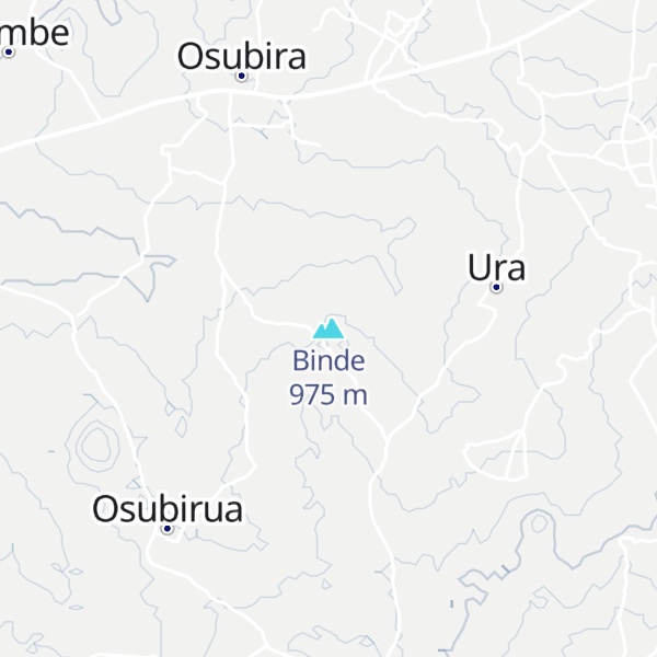 Map of Binde