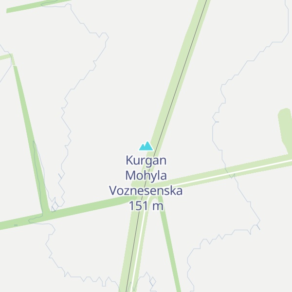 Map of Kurgan Mohyla Voznesenska
