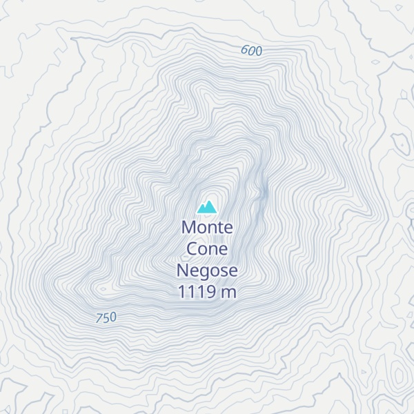 Map of Monte Cone Negose