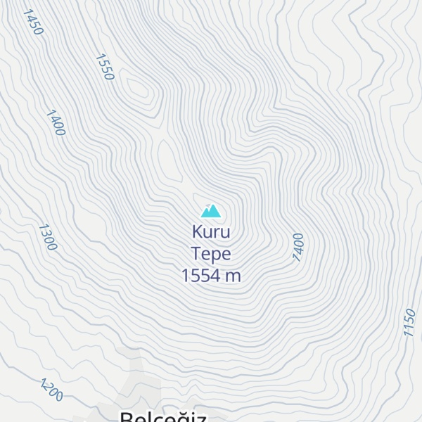Map of Kuru Tepe
