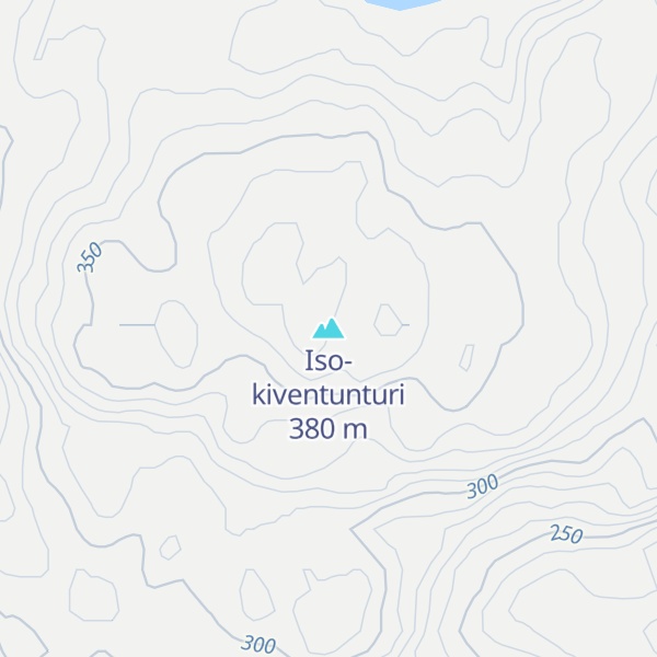 Map of Iso-kiventunturi