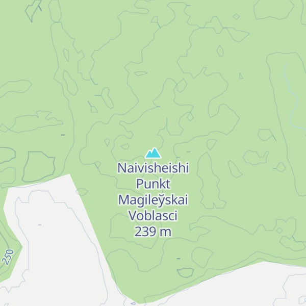 Map of Naivisheishi Punkt Magileўskai Voblasci