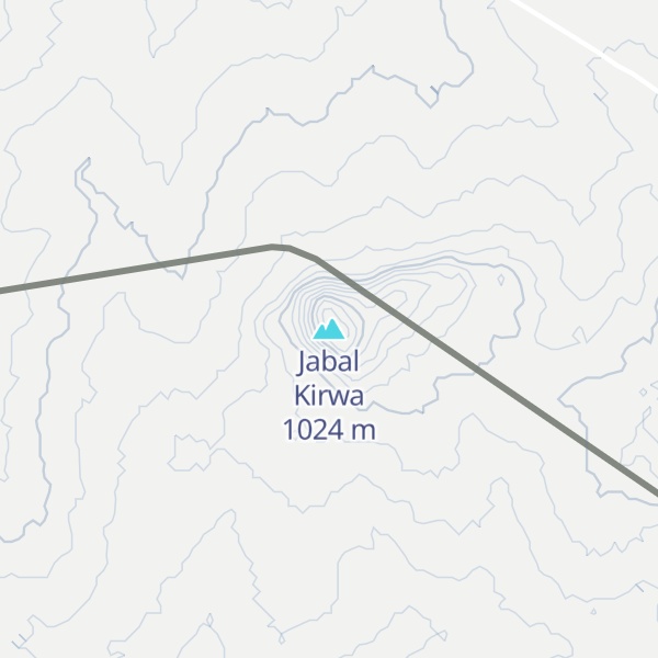 Map of Jabal Kirwa