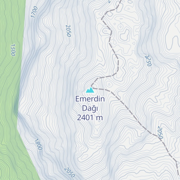 Map of Emerdin Dağı