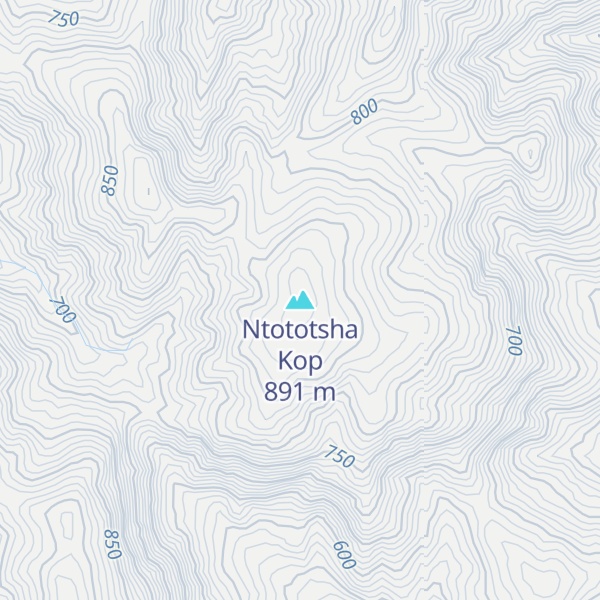Map of Ntototsha Kop