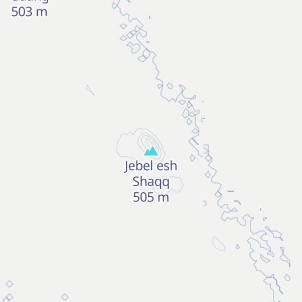 Map of Jebel esh Shaqq