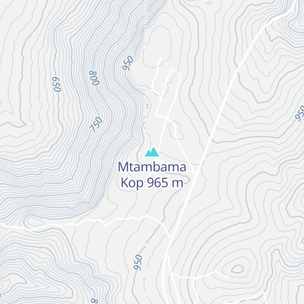 Map of Mtambama Kop