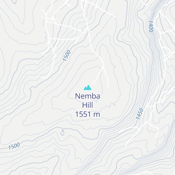 Map of Nemba Hill