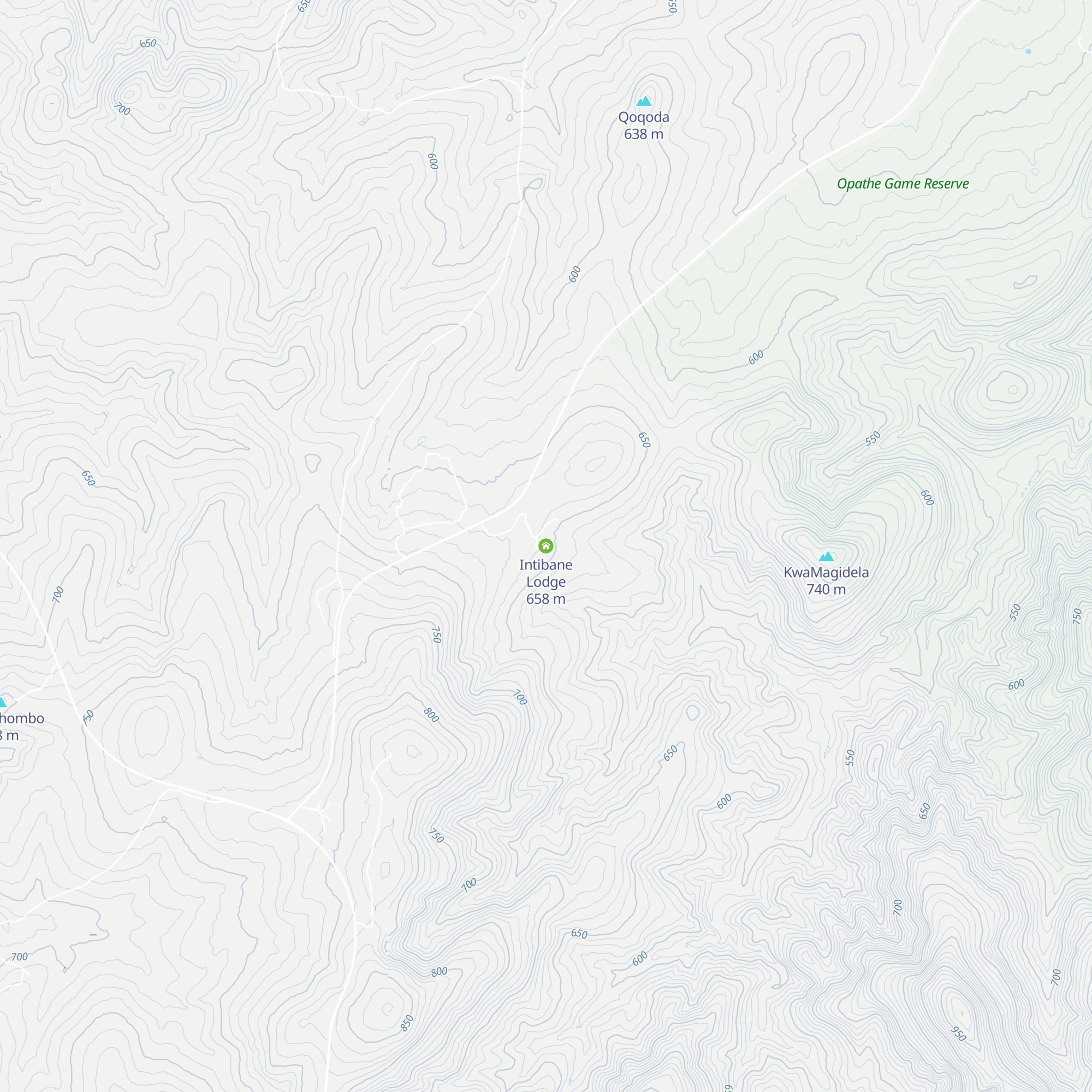 Intibane Lodge map