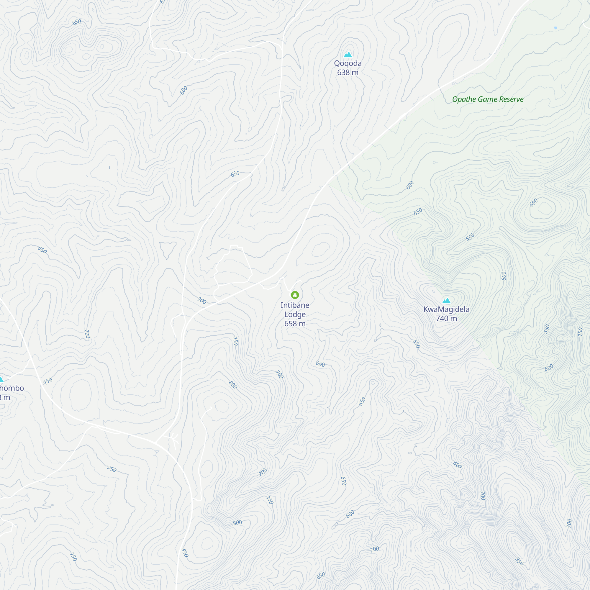 Intibane Lodge map