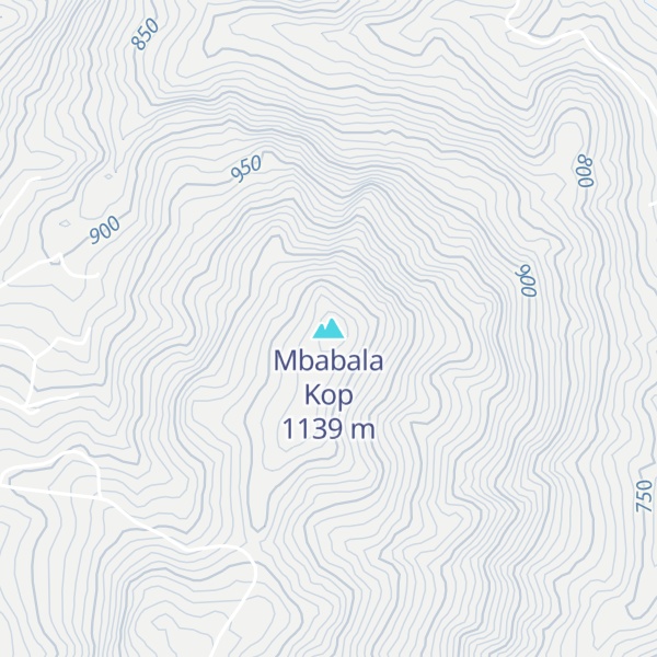 Map of Mbabala Kop