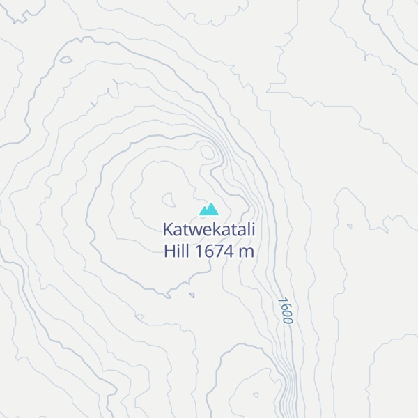 Map of Katwekatali Hill