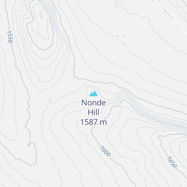 Map of Nonde Hill