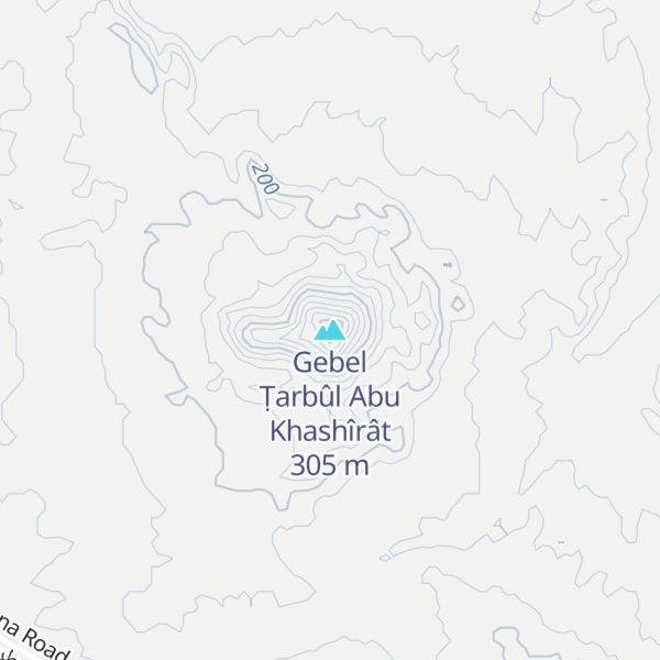 Map of Gebel Ṭarbûl Abu Khashîrât