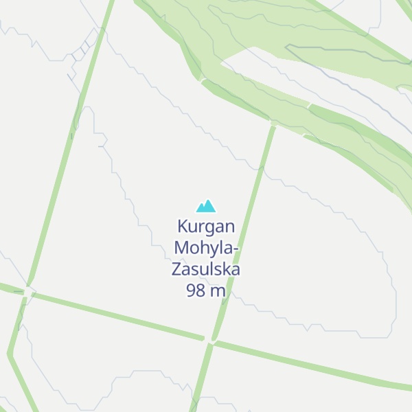 Map of Kurgan Mohyla-Zasulska