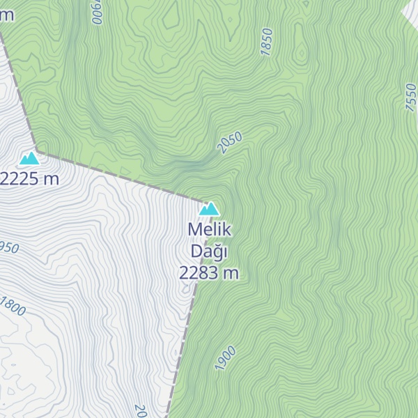 Map of Melik Dağı