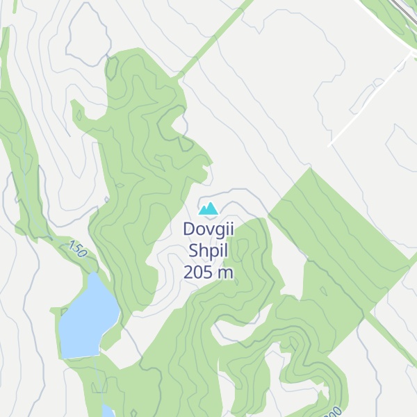 Map of Dovgii Shpil