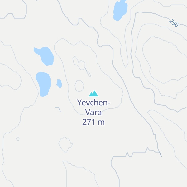 Map of Yevchen-Vara