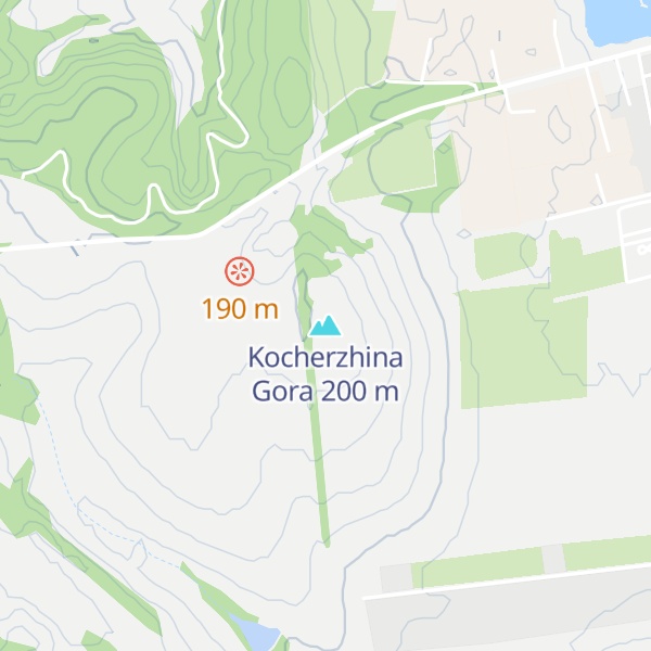 Map of Kocherzhina Gora