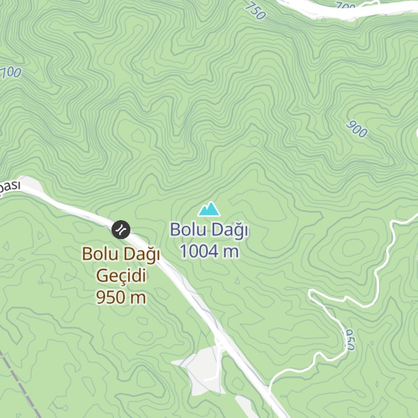Map of Bolu Dağı