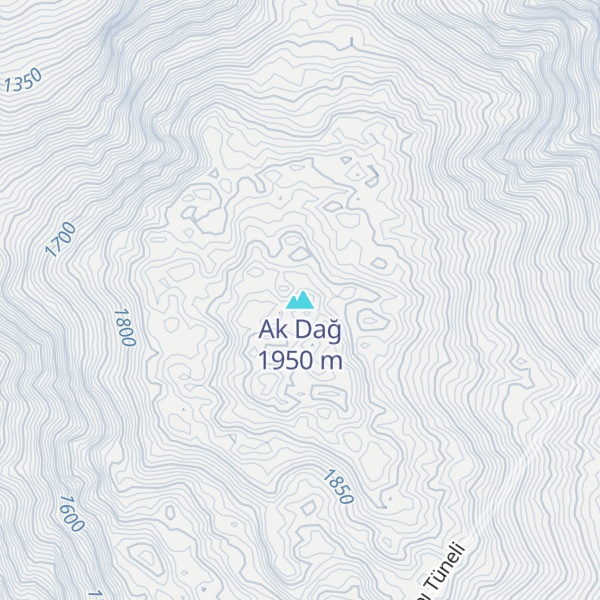 Map of Ak Dağ