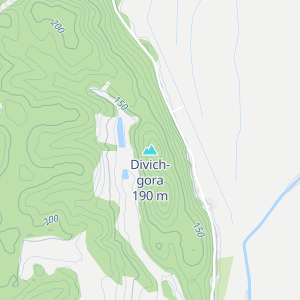 Map of Divich-gora